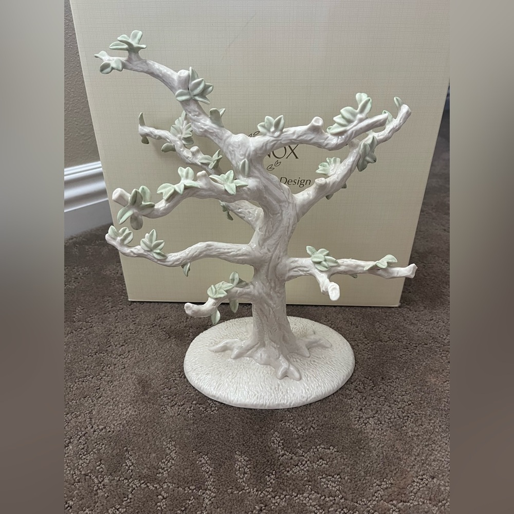 Lenox Porcelain Ornament Tree with Green Accents